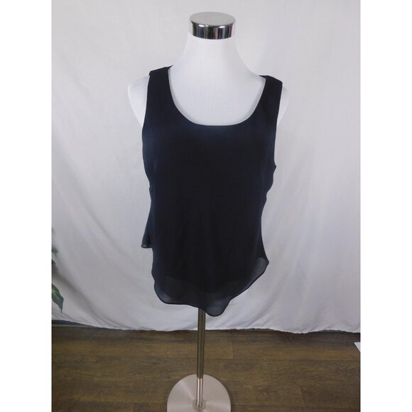 Natural Collection Black Sleeveless Scoop Neck Blouse Gothic Witch L - Picture 10 of 10